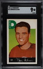 1962-63 Parkhurst #21 Norman Ullman - SGC 9 HOF - pop 4 none higher 