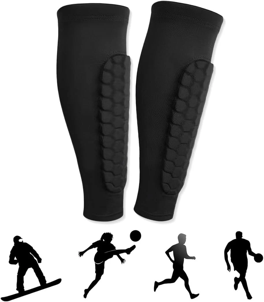 Parastinchi Da Calcio Idota Per Bambini E Adulti, Con Calzini Incorporati, Protezione In PP Ed EVA, Taglie S-M-L, Design Ergonomico, Traspiranti - 4