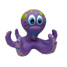 Nuby Purple Octopus Baby Bath Toy Teether Sensory Developmental Toy 2010