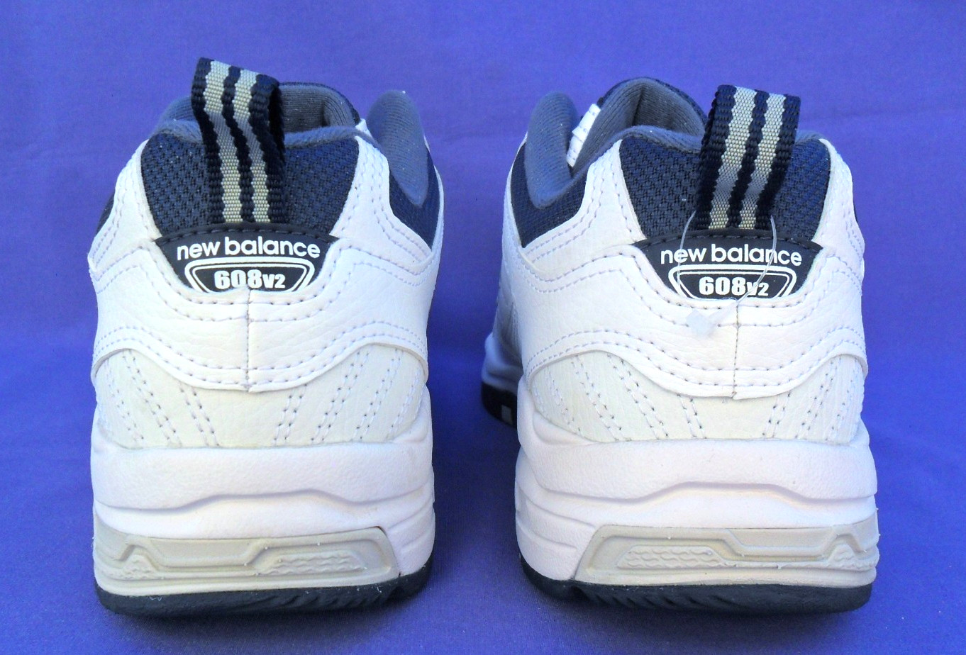 NEW BALANCE 608v2 Sneakers White Navy Mens 11 4E Extra Wide Training Walking EUC thumbnail 8
