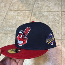 Cleveland Indians 1997 World Series MLB New Era Cooperstown 59FIFTY Fitted 7 1/2