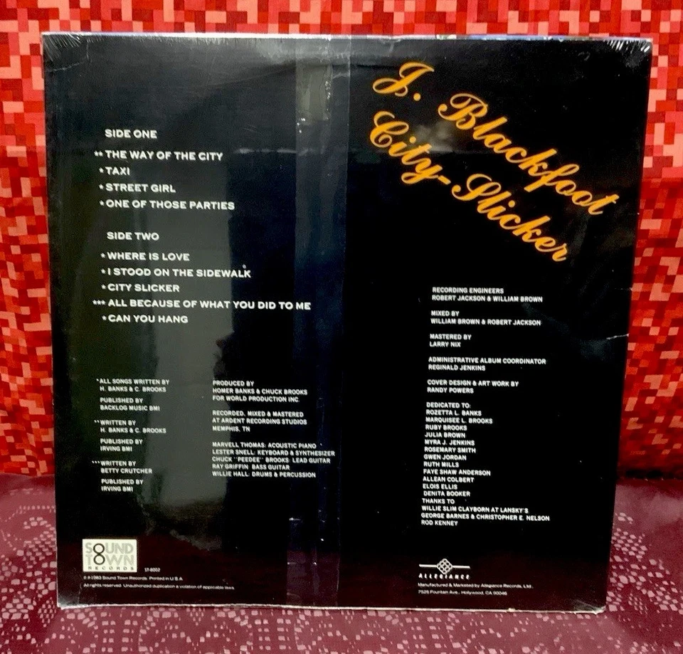 Rare 1983 J. Blackfoot “City Slicker” Soundtown Records ST-0002 LP (Sealed) - Image 3 of 4