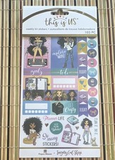 Papierowy domek Sugary Gal Sklep Planer Naklejka Tygodniowy zestaw Wielokolorowy Dziewczęcy 103 szt.