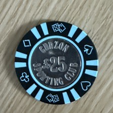 Curzon Sporting Club Casino London 25 Pound Gaming Chip RARE