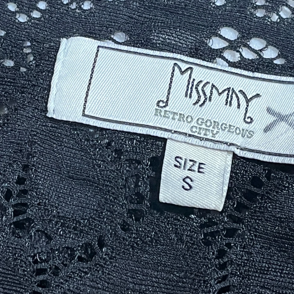 MISS MAY Retro Precioso Vestido de Ciudad Pequeño Forrado Encaje Noche Grunge Bruja Foto 3 de 4