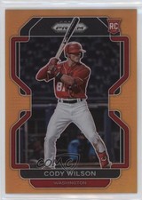 2022 Panini Prizm Neon Orange Prizm 25/100 Cody Wilson #94 1ek2