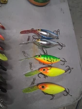 Lot Of 5 Storm Pre Rapala Rattle Tot Fishing Lures (RH-Series)