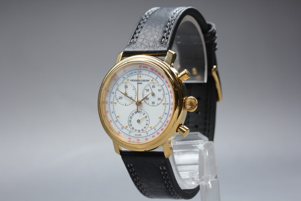 [Exc+5] Frederique Constant MODELE DEPOSE Chronograph Quartz Date Men's ...