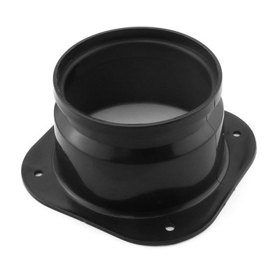 DGHAOP Dryer Vent Wall Plate 4Inch/100mm ABS Plastic Air 120x120mm, Black 