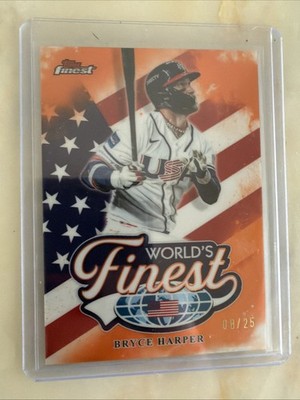 Topps 2026 Topps Finest World's Finest Bryce Harper Insert WF-13 /25 USA