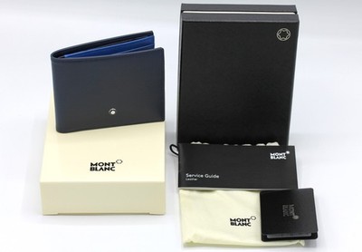 Montblanc Meisterstück Brieftasche 6 cc / Leder  / Blau /  126203 / NEU & OVP