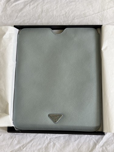 NIB Prada Lago Teal/Green Saffiano Travel Case 2ARD64 - Picture 7 of 13