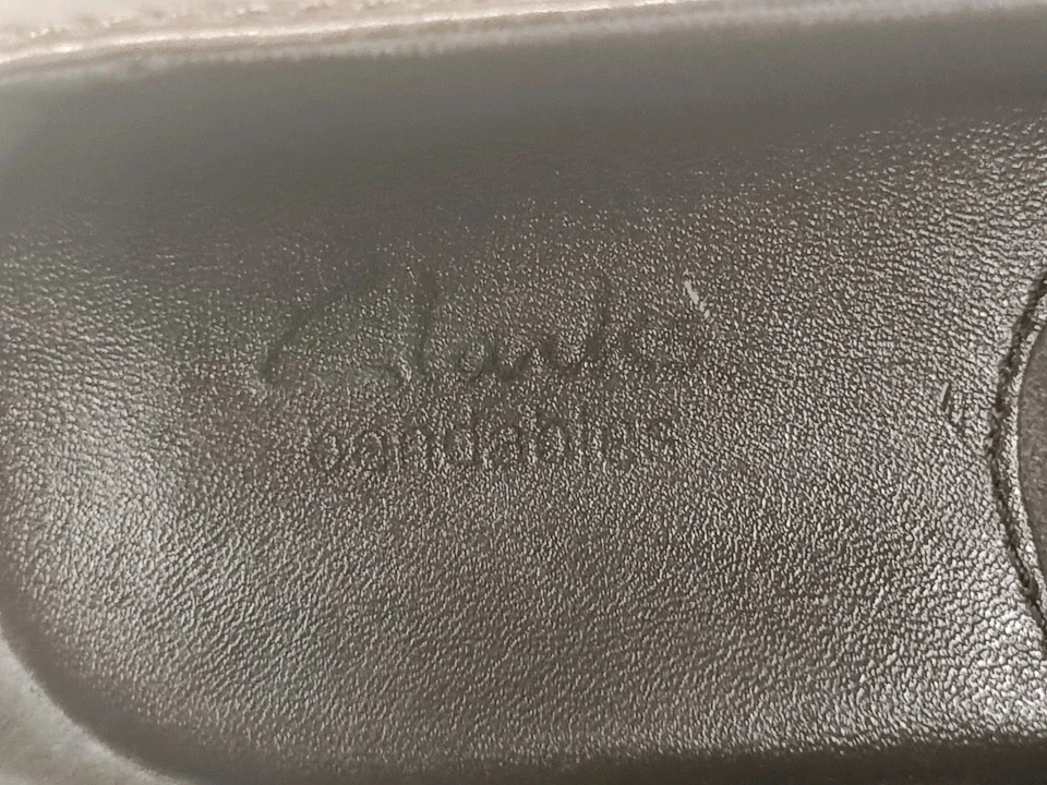 Clarks Bendable Women's Brown Leather Lace-Up Oxford 2" Block Heels Size 6.5 M  - Image 4 of 4