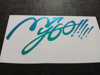MyGO!!!!! BanG Dream Logo J-Rock Band My Go Holo Sticker Vinyl