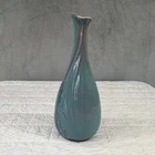 RARE! Frankoma 12” Vase Pottery Blue Turquoise Glaze Clay John Frank  1970 MCM