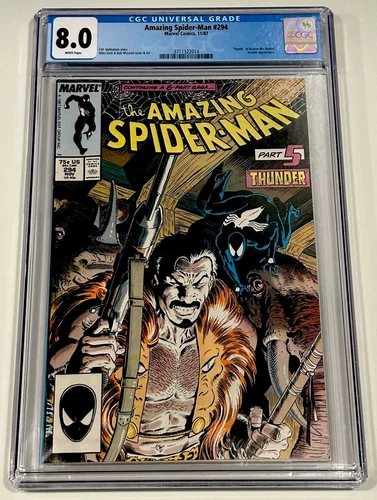 Amazing Spider-Man #294 CGC 8.0 | Kraven’s Last Hunt Pt 5 | Marvel 1987
