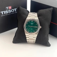 Tissot PRX 40mm Swiss Quartz Watch Green Dial Stainless Steel T137.410.11.091.00