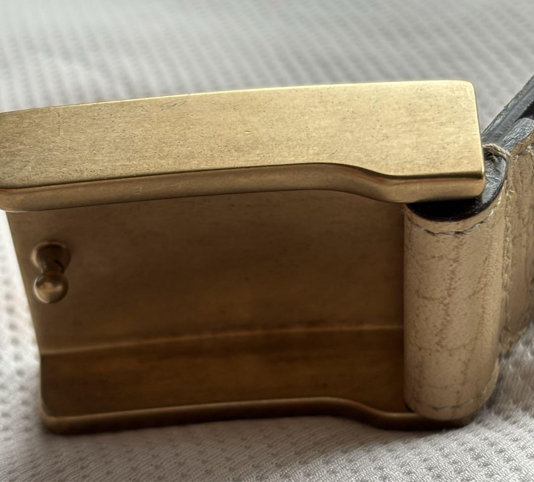 GUCCI グッチ シェリー レザー ベルト ベージュ　114921 GUCCI Sherry Leather Belt Beige 114921 Womens Fashion