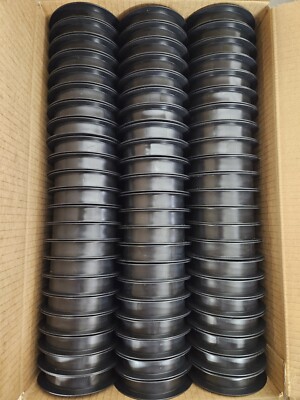 Case of 264 Empty Small 4'' Black Plastic Spool Craft Thread Wire