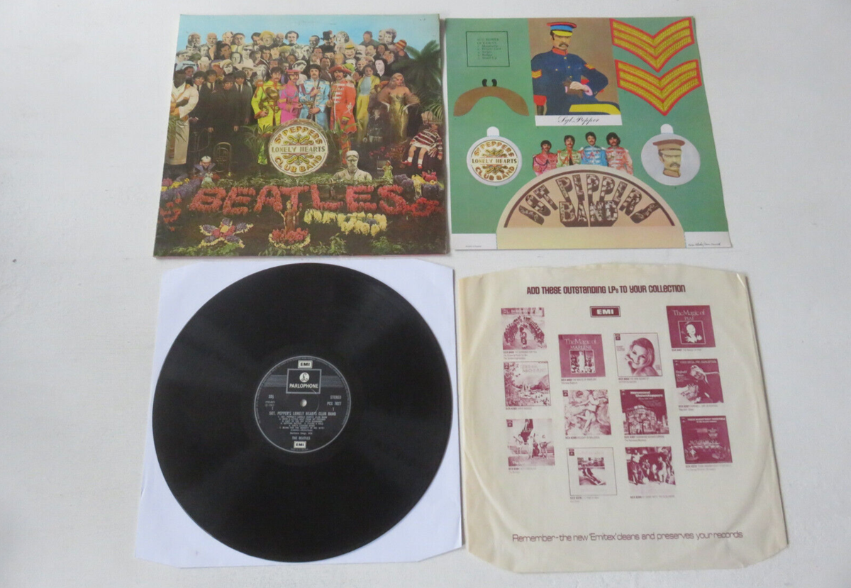 The Beatles Sgt. Pepper's UK 英盤LP Stereo THE BEATLES Sgt. Peppers Lonely Hearts Club Band 1973 UK MISPRINT