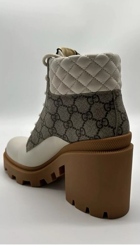 Gucci GG uncle boots leather white/beige, size 37 - Picture 3 of 8