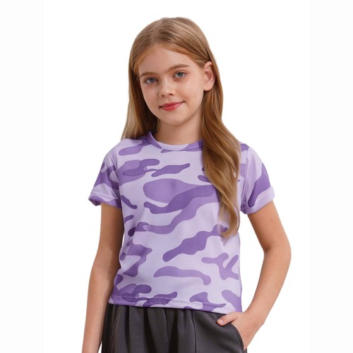 Unisex Boys Girls Sports Top Military T-shirt Basketball Camouflage Print 3Pcs - Picture 25 of 37