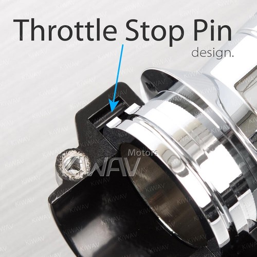 VAWiK vintage single cable throttle housing clamp fits 1 inch handlebar black ε - Picture 6 of 8