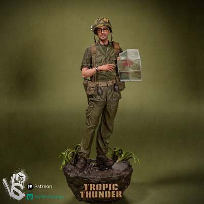 Kevin Sandusky (Tropic Thunder) - unbemalter und unmontierter 3D Druck Bausatz
