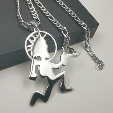 Psychopathics from Outerspace Charm hatchetman stainless steel pendant necklace
