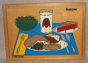 Vintage 1985 Doron Layeled Thick Wooden Puzzle Made In Israel - SUPPER 13pc