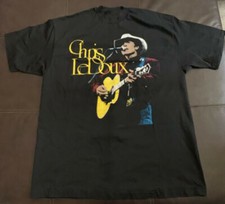Chris LeDoux Rodeo Rock n Roll Tour 91-92 Black Men S-2345Xl T-shirt 2SIDE