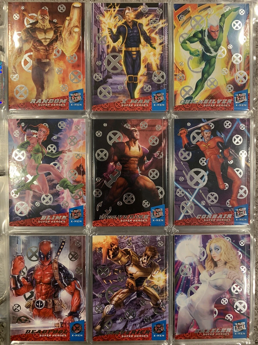 sakura MARVELカード88枚 2018 Fleer Ultra Marvel X-Men COMPLETE SILVER FOIL PARALLEL BASE