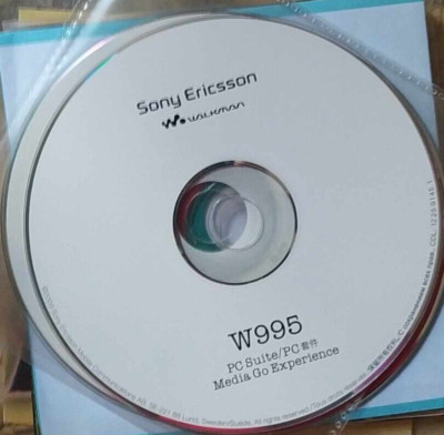 Sony Ericsson Walkman W995 - PC SUITE / PC CD ROM