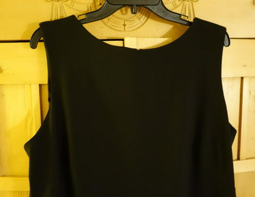 George Black Midi Dress 18 Sleeveless Sheath Polyester Blend Guatemala - Picture 2 of 10
