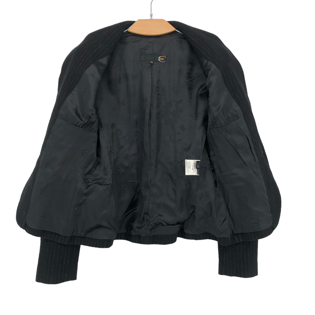 Blazer Femme JUST CAVALLI 100% Cuir Noir - Taille S (IT 40), Neuf Avec étiquettes, Italie