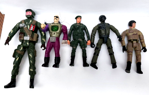 LOT 5 FIGURINES MILITAIRE AVENTURE JOUET SOLDAT PVC ARTICUL?? | eBay