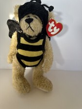 TY Beanie Baby Beezee Bee the Bear Attic Treasures Collection Bumblebee 8”