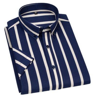 men's short sleeve no iron dress shirt No-Iron Short-Sleeve Shirt - Fresh Red - 10