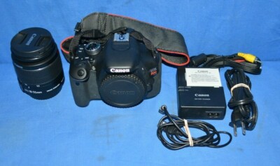 Canon EOS Rebel T3i 18.0MP Digital SLR Camera w/ EF-S 18-55mm Lens