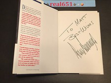President Donald TRUMP Signed Book with Autograph 