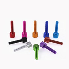 Set Screws DIY Aluminium Knurled Thumb Screw Flat Thumb Screws 1/4-20 30mm