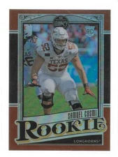 2021 Panini Legacy Premium Edition Ruby #189 Samuel Cosmi /50 RC Washington FT