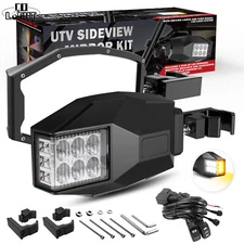 UTV Rear View Side Mirrors W/ LED Turn Lights For 2017-2023 Can Am Maverick X3 R