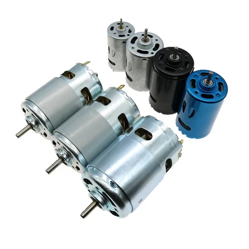 High Power Large Torque Motor 390 540 550 775 795 895 DC12V - 24V Ball Bearing - Picture 4 of 31