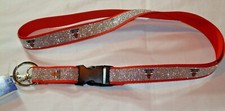 NBA Chicago Bulls Logo on Sparkle Lanyard Detachable Buckle 23"X3/4" by Aminco