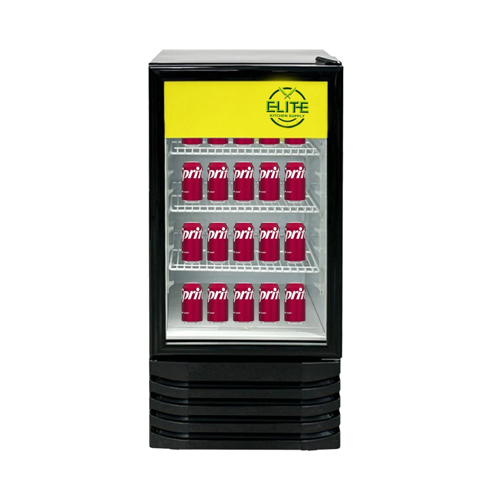20" Glass Door Upright Display Beverage Cooler, Merchandiser Refrigerator