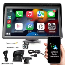 Car Radio Wireless Apple Carplay Android Auto 7'' Portable Touch Screen BT Cam