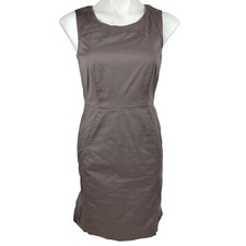 Ann Taylor LOFT Womens Size 4 Sleeveless Brown Sheath Dress