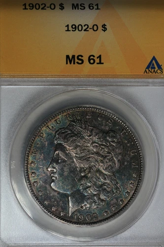 1902-O  $1 MS61 ANACS Morgan Silver Dollar  $1  Miss Liberty Head