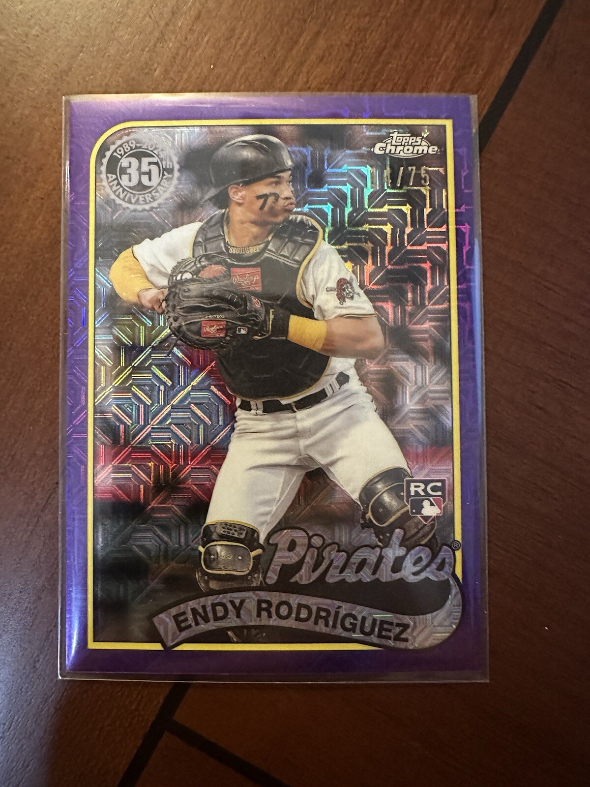 2024 Topps Series 2 Baseball Endy Rodriguez Silver Pack Mojo Purple RC /75